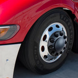 Matte Black Front Axle Cover With Dome Cap & 1-1/2" Nut Covers - Push-On