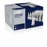 33mm x 4-3/4" Chrome Super Spike Nut Cover - Thread-On (60 Pack)