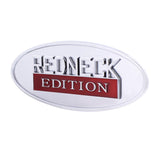 Chrome Oval Emblem - "Redneck Edition"
