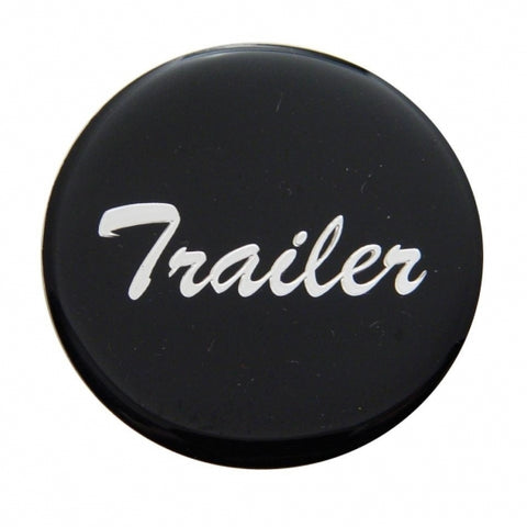 "Trailer" Glossy Air Valve Knob Sticker Only - Black