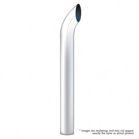 5" Curved Plain Bottom Exhaust - 18"L