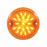 21 LED 3 1/4" Harley Signal Light w/1156 Plug - Amber LED/Amber Lens