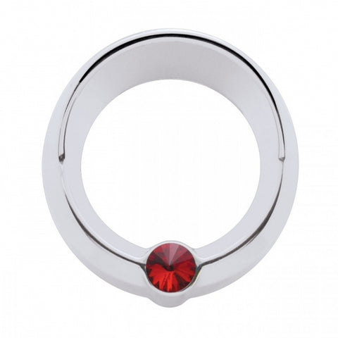 Signature Freightliner Small Gauge Cover w/ Visor - Red Diamond