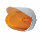 9 LED Dual Function "Glo" Watermelon Grakon 1000 Flush Mount Kit w/ Visor - Amber LED/Amber Lens