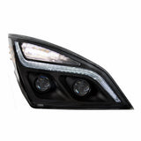 "Blackout" LED Projection Headlight w/LED Position Light For 2018-2020 Freightliner Cascadia