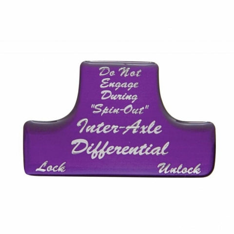 "Axle Differential" Switch Guard Sticker Only - Purple