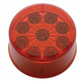 30" Heavy Duty Mud Flap Hanger w/ 9 LED Reflector End Cap & Bezel - Red LED/Red Lens