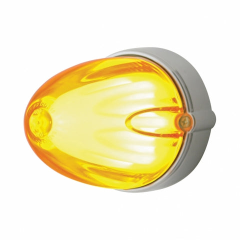 9 LED Dual Function "Glo" Watermelon Grakon 1000 Flush Mount Kit - Amber LED/Amber Lens