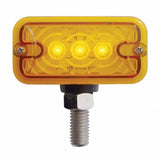 3 LED Double Face Light - Amber & Red LED/Amber & Red Lens