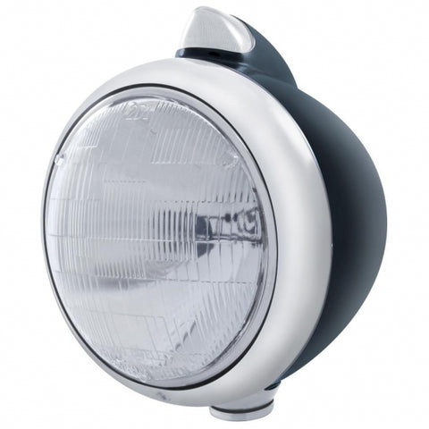 Black Guide 682-C Headlight 6014 & Original Style LED Signal - Clear Lens