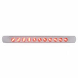 11 LED 17" Stop, Turn & Tail Light Bar w/ Bezel - Red LED/Red Lens
