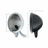 Black 5 3/4" Motorcycle Headlight Housing Only - Bottom Mount