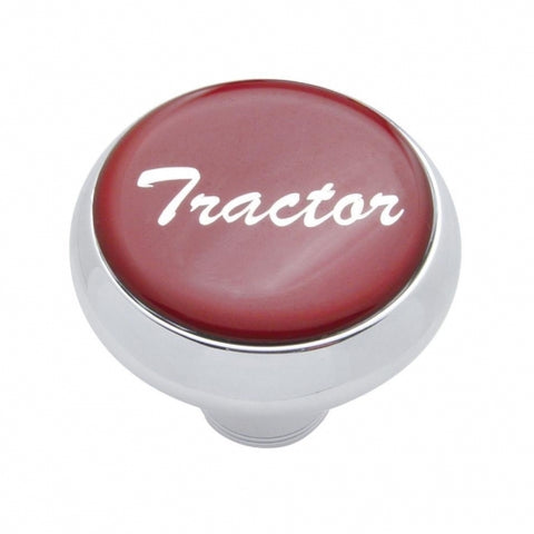 "Tractor" Deluxe  Air Valve Knob - Red Glossy Sticker