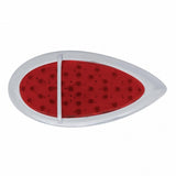 39 LED "Teardrop" Stop, Turn & Tail Light (Flush Mount) - Red LED/Red Lens