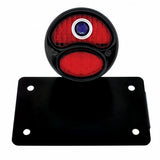LED 1928 Ford "DUO Lamp" w/Blue Dot, Horizontal Mount w/Black Rim & Housing