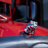 Chrome Sitting Pig Ornament