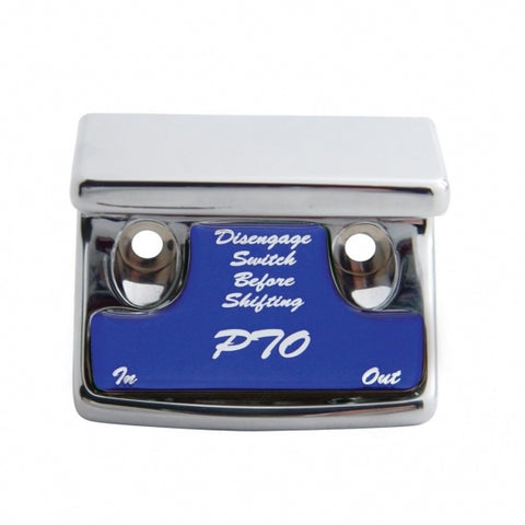"PTO" Switch Guard - Blue Sticker