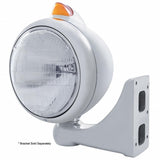 Chrome Guide 682-C Headlight 6014 & Original Style LED Signal - Amber Lens