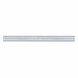 Chrome Top Mud Flap Plate w/ Two 24 LED 12" GLO Light Bars - Red LED/Clear Lens
