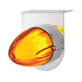 Stainless Light Bracket w/ 9 LED Dual Function "GLO" Watermelon Light - Amber LED/Amber Lens