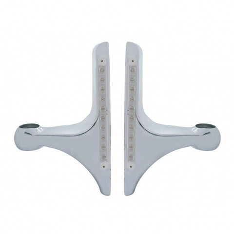 LED Headlight Bracket - 10 Amber LED/Clear Lens