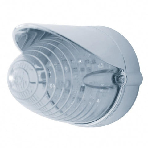 19 LED Beehive Grakon 1000 Flush Mount Kit w/ Visor - Amber LED/Clear Lens