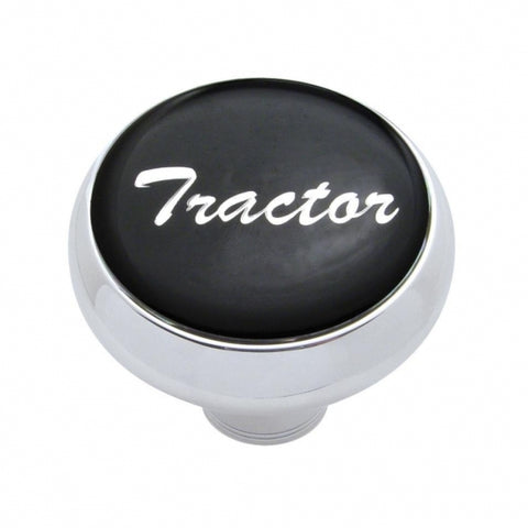 "Tractor" Deluxe  Air Valve Knob - Black Glossy Sticker