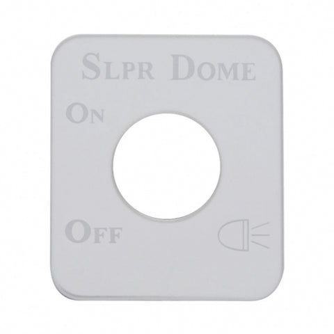 Kenworth Stainless Switch Plate - Sleeper Dome