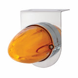 Stainless Light Bracket w/ 9 LED Dual Function "GLO" Watermelon Light - Amber LED/Amber Lens