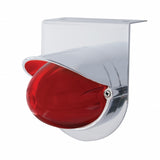 Stainless Light Bracket w/ 9 LED Dual Function "GLO" Watermelon Light & Visor - Red LED/Red Lens