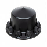 Matte Black Pointed Rear Axle Cover w/ 33mm Thread-on Nut Cover