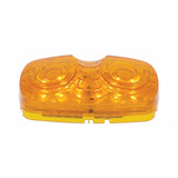 12 LED Rectangular Clearance/Marker Light - Amber LED/Amber Lens