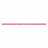 Dual 24 LED Dual Function 12" "GLO" Light Bar w/ Bezel - Red LED/Clear Lens