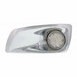 Kenworth T660 Front Bumper Light Bezel w/ 17 LED Dual Function Watermelon Light (Driver) - Amber LED/ Clear Lens