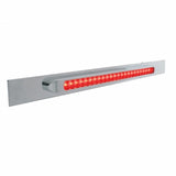 Top Mud Flap Plate w/ 23 SMD LED Light Bar & Bezel - Red LED/Red Lens