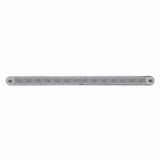 14 LED 12" Sequential Light Bar w/ Bezel - Amber LED/Clear Lens