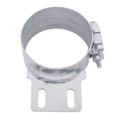 5" Stainless Butt Joint Exhaust Clamp - Straight Bracket