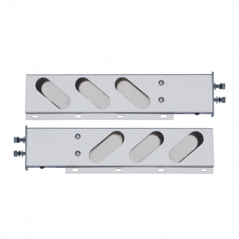 Spring Loaded Rear Light Bar - Oval Cutouts - 2 1/2" Bolt Pattern