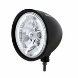 Black "Billet" Style Groove Headlight H4 Bulb w/ 34 White LED