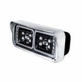 10 High Power LED "Blackout" Projection Headlight w/LED Turn Signal & Position Light Bar