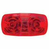 16 LED Rectangular Clearance/Marker Light w/ 2 Wires - Red LED/Red Lens