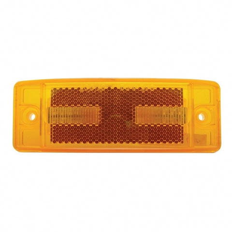 16 LED Rectangular Clearance/Marker Light - Amber LED/Amber Lens