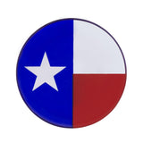 1-3/4" Round Glossy Sticker - Texas Flag