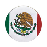 1-3/4" Round Glossy Sticker - Mexico Flag