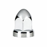 33mm x 2 3/4" Chrome Plastic Bullet Nut Cover - Push-On (60 Pack)