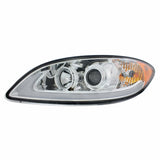 Chrome Projection Headlight With LED Light Bar For International Prostar