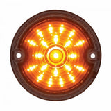 21 LED 3 1/4" Dual Function Harley Signal Light w/1157 Plug - Amber LED/Smoke Lens