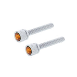 Chrome Long Dash Screw With Copper Crystal For Freightliner (2 Pack)