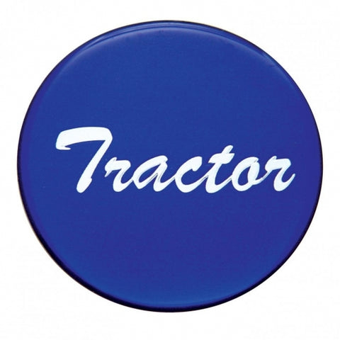 "Tractor" Glossy Air Valve Knob Sticker Only - Blue