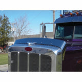 Stainless 2007+ Peterbilt 388/389 Heavy Haul 367 Bug Deflector